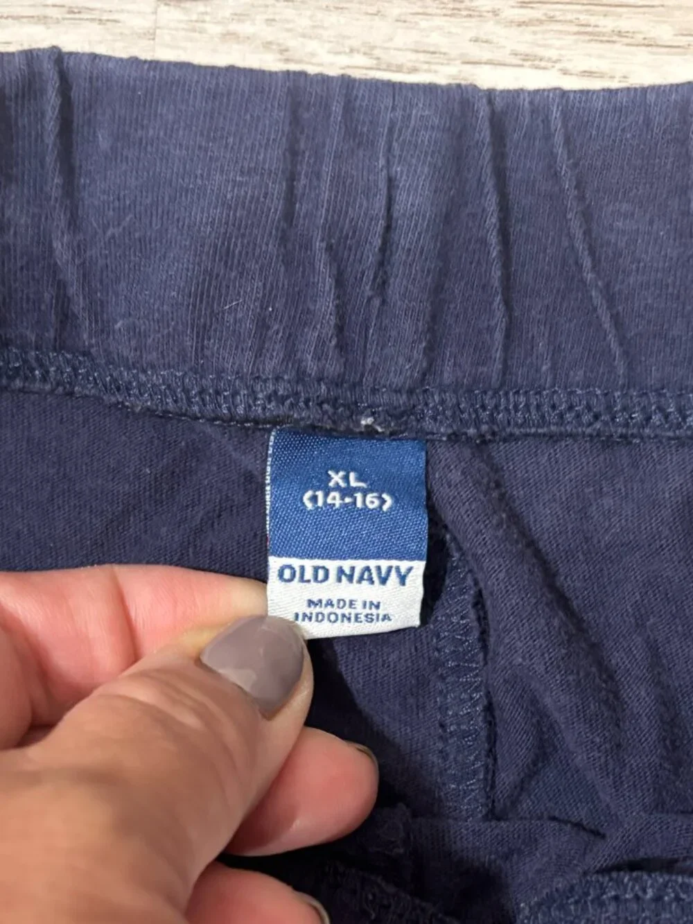 Old Navy Navy Dolphin Lounge Shorts Girls XL (14–16)